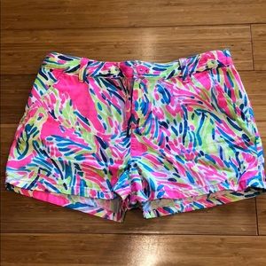 Lilly Pullitzer Girls Callahan Shorts Palm Reader